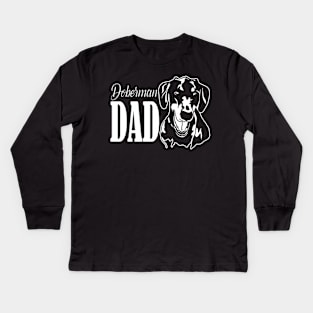 Doberman Dad Gift Kids Long Sleeve T-Shirt